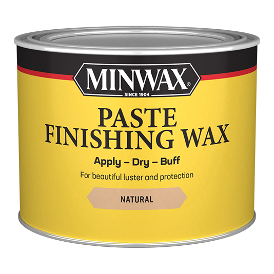 Eight ounce can of Minwax Paste Finishing Wax Natural.